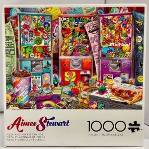 Aimee Stewart Pizza and Pocket Change 1000pcs Puzzle Buffalo Games NEW & SEALED